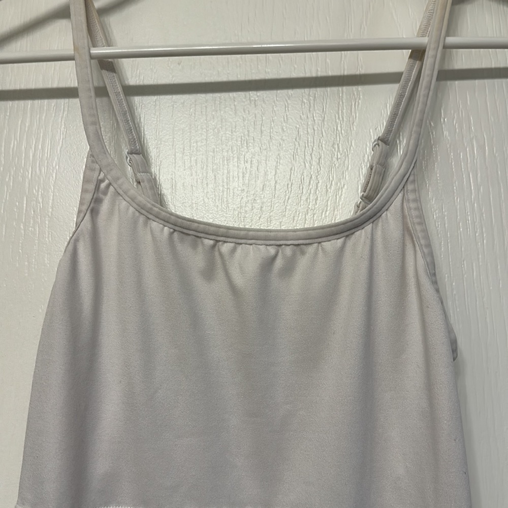 Maidenform Camisole Cover Your Bases White Light Smoothtec Shapewear Size Med - Picture 4 of 5